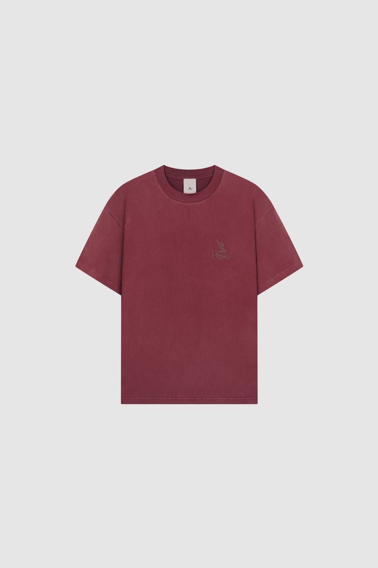 Peso RAWS Tee Burgundy (1)