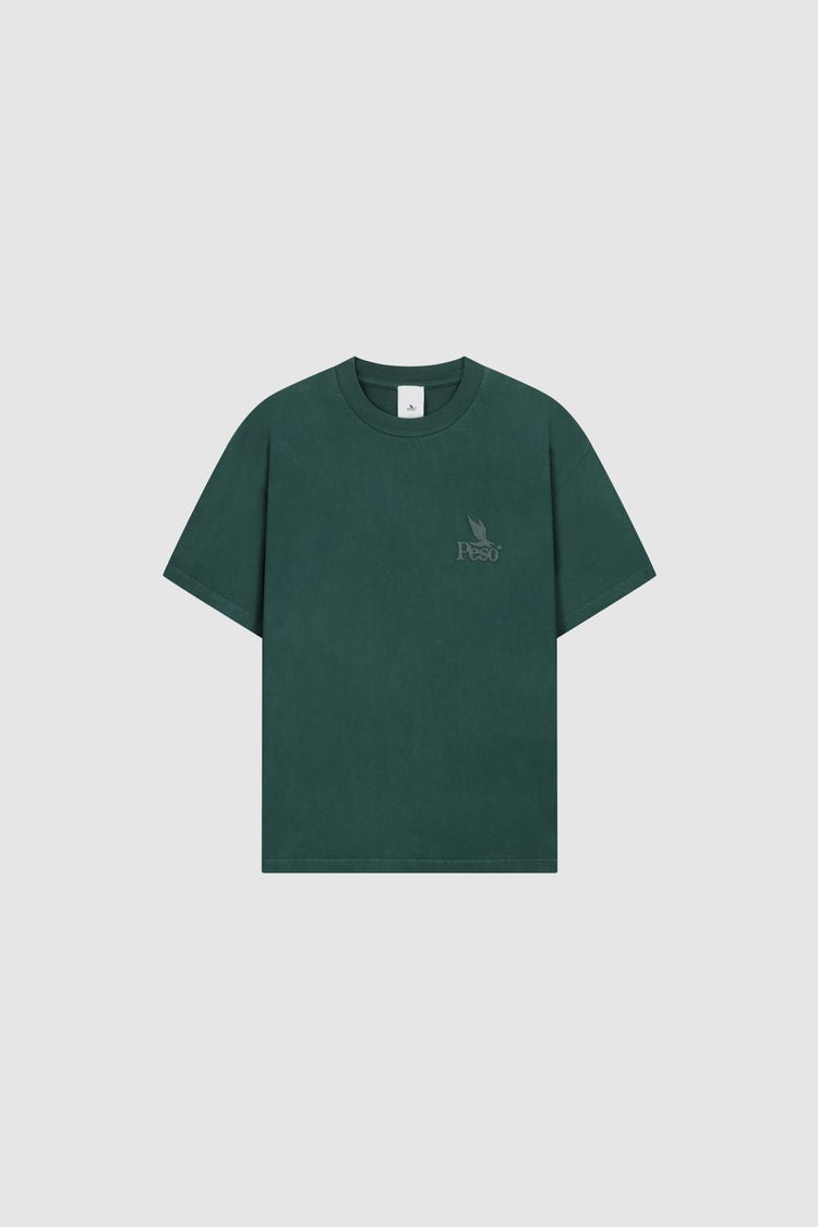 Pesoclo Logo Raws Tee - Dark Green (2)