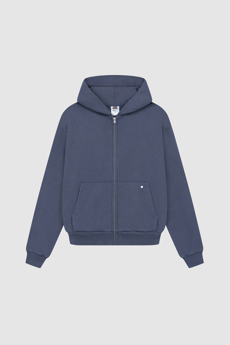 Pesoclo Raws Zip Hoodie Washed Blue (2)
