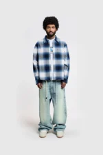 Pesoclo Checkered Flannel Navy