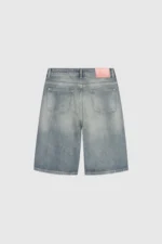 Pesoclo Distressed Denim Shorts Washed Blue