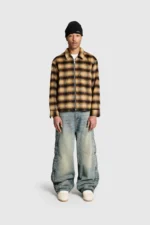 Pesoclo Flannel Jacket Brown