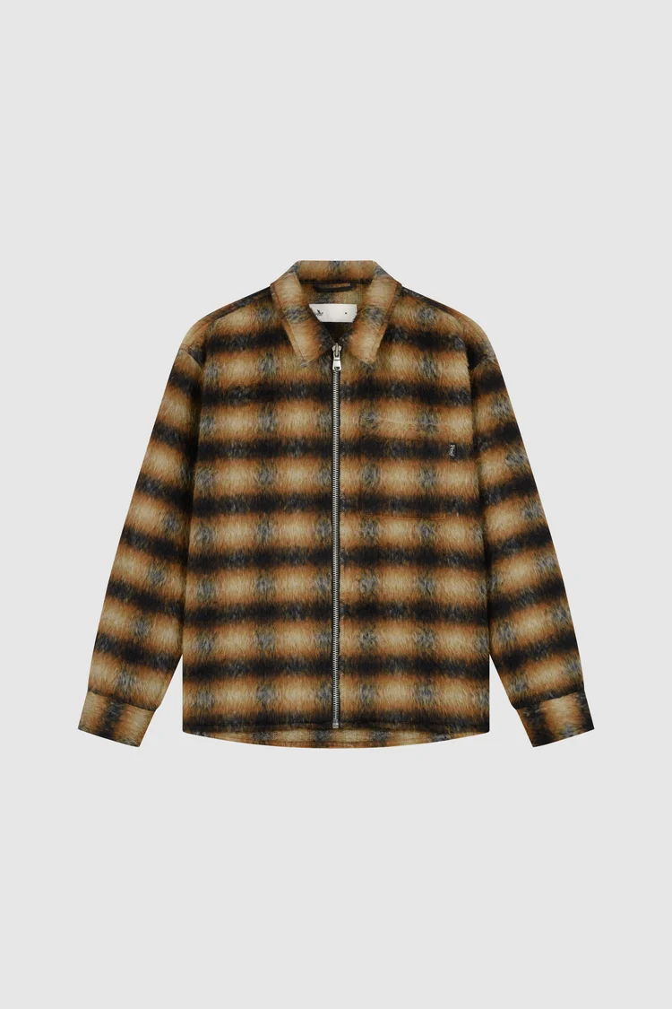 Pesoclo Flannel Jacket Brown Pesoclo Flannel Jacket Brown