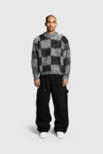 Pesoclo Fuzzy Knit Checkerboard