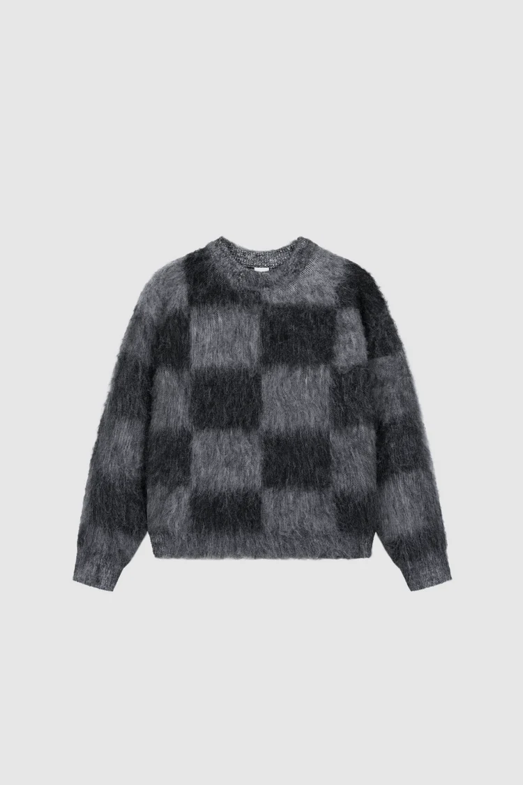 Pesoclo Fuzzy Knit Checkerboard Pesoclo Fuzzy Knit Checkerboard