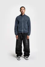 Pesoclo Knit Jacket Washed Navy