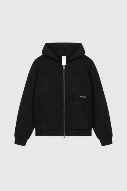 Pesoclo Knit Zip Black