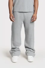 Pesoclo Logo Raws Open Leg Jogger Grey Melange