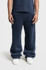 Pesoclo Logo Raws Open Leg Jogger Navy