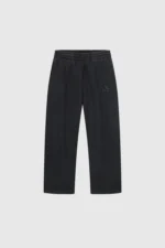 Pesoclo Logo Raws Open Leg Jogger Washed Black
