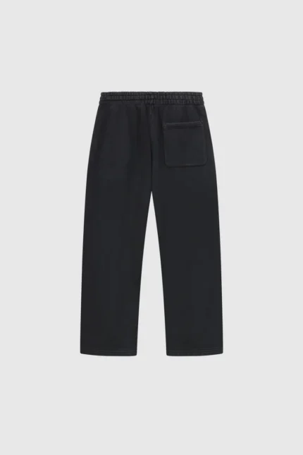 Pesoclo Logo Raws Open Leg Jogger Washed Black
