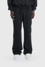 Pesoclo Logo Raws Open Leg Jogger Washed Black