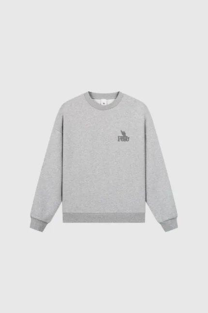 Pesoclo Logo Raws Sweater Heather Grey