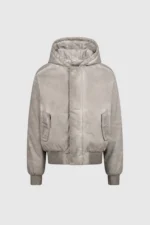 Pesoclo Oil Washed Cotton Puffer Grey