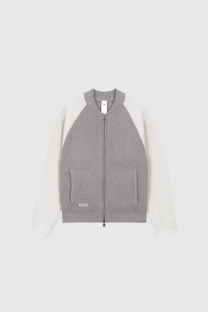 Pesoclo Raglan Varsity Knit Grey