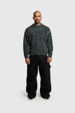 Pesoclo Raw Edge Knit Black