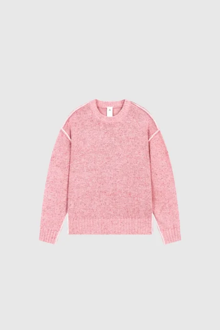 Pesoclo Raw Edge Knit Pink