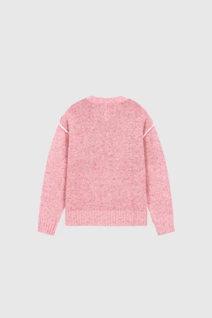 Pesoclo Raw Edge Knit Pink