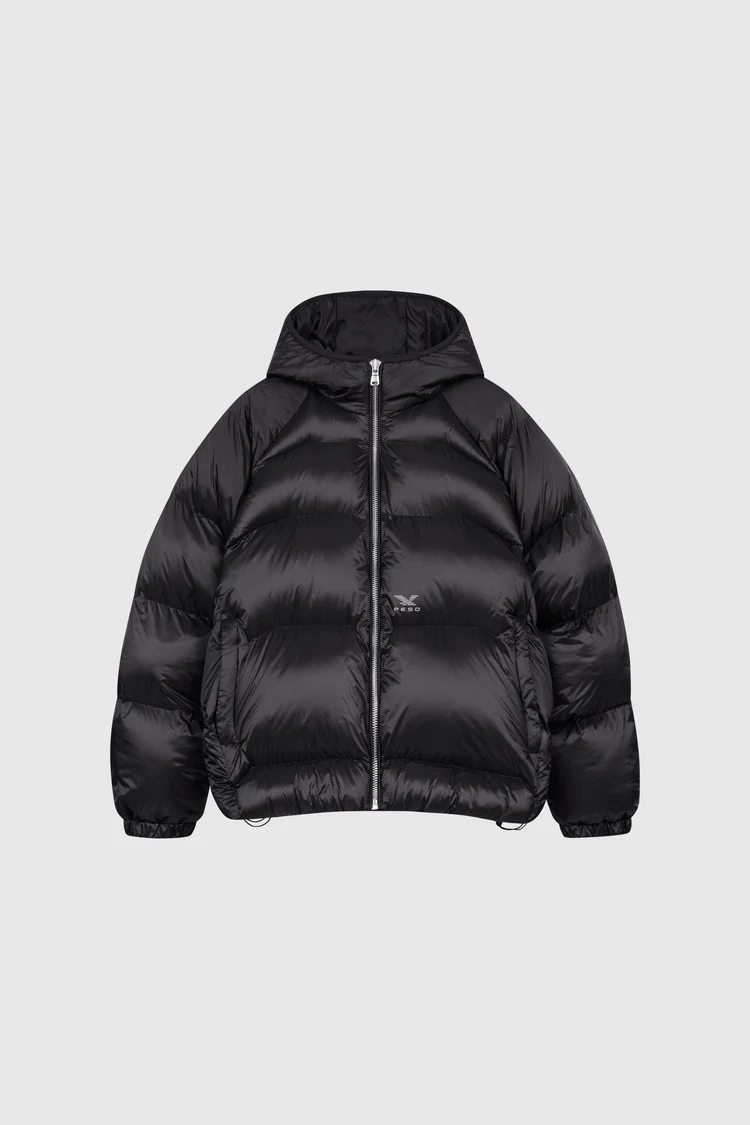 Pesoclo Translucent Puffer Black Pesoclo Translucent Puffer Black