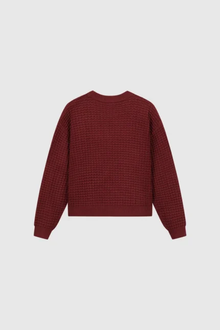 Pesoclo Waffle Knit Burgundy