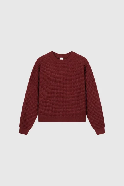 Pesoclo Waffle Knit Burgundy