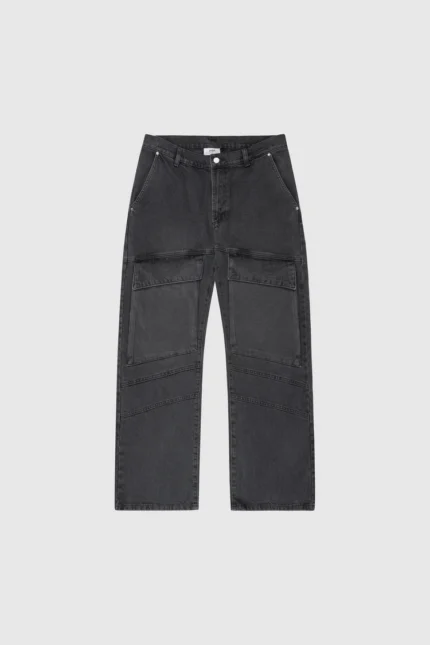 Pesocol Denim Cargo Washed Black