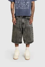 Pesocol Needlepunch Shorts Grey