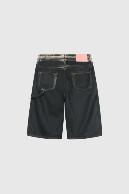 Pesocol Painted Shorts Painted Black