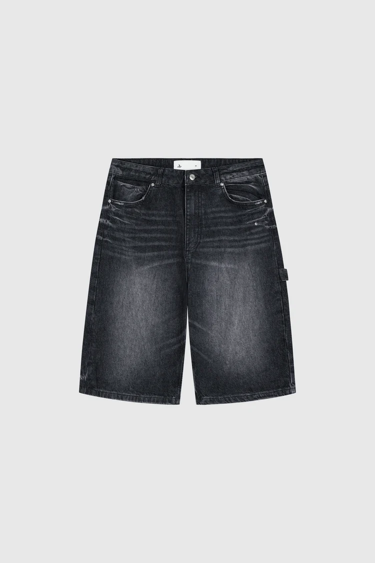 Pesocol Raws Denim Shorts Washed Black Pesocol Raws Denim Shorts Washed Black